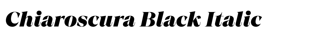 Chiaroscura Black Italic